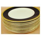 12 Crown Ducal dinner plates 