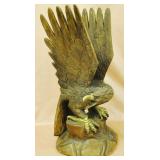 Wooden carved eagle