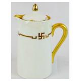 1911 Indian porcelain coffee pot 