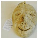Inuit whale vertebrae mask