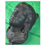 Antique cast iron wall sculpture
