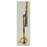 Brass telescope with tripod