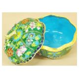 Cloisonne box with lid