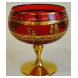Venetian glass compote