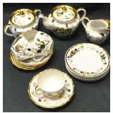 Russian Dmitrov factory tea service for 4