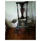 Antique Chair, Ashtray Stand