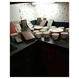 Antique Dishes and Books