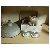 Ceramic Hanging Lamp and Demitasse Set