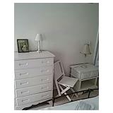 Vintage Dresser, End Table, Chair, and 2 Lamps