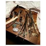 Bolo Ties, Knives, and Belt Buckles