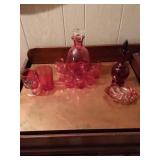 Ruby Decanters, Glasses, and More