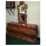 Two Dressers, Mirror, Headboard