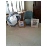 Antique chair, 2 pieces of art