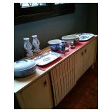 Cast Iron Cook pot, Antique Platter