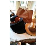 Classic Hats and Suede Bag