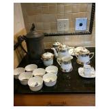 Coffee Pots, Creamers,Sugar, Custard