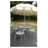 Metal patio set