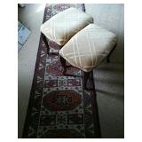 Oriental Runner and Benches