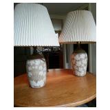 Pair of Wizard of Clay Lamps