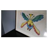 Pitseolak Gay Bird Signed Print