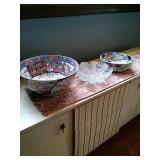 Two large Asian bowls