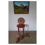 Inlaid Table Italy Music Box, Painting