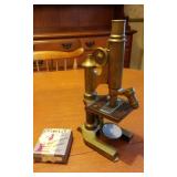 Rare Parke Davis Microscope and Slides