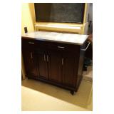 Server Kitchen Island on Wheels
