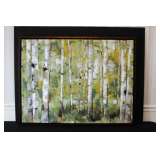 Stretched Canvas Painting - Birches