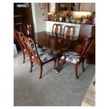 Harden Dining Room Table with 6 Chairs and 2 Leaves