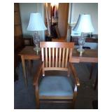 Arhaus Long Table and Chair with 2 Lamps