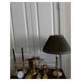 Baldwin Brass Lamp, Baldwin Brass Candle Stick Holders and More