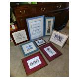 Huge Lot of Signed Prints - Cottage Style, Folk Art, Tree of Life