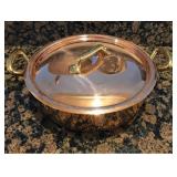 Mauviel Covered Round Pan
