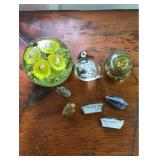 Glass Paperweights and Wades