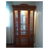Curio Cabinet with 7 Glass Shelves