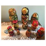 Nested Wooden Dolls Lot 3