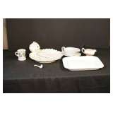 Assorted White Serving Items