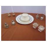 China Place Setting + Salt and Pepper Shakers