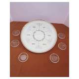 Naaman Ltd. Israel Seder Plate and Glass Dishes