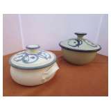 Signed Stoneware - Lidded Serving Bowls