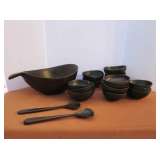 Wood Salad Set - Made in Haiti