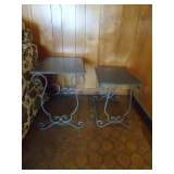 Two Metal Nesting Tables
