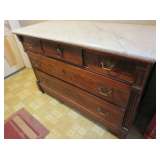 Marble-Topped Chest of Drawers