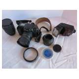 Nikon N70 Film Camera and Accessories