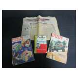 Vintage Books and Newspaper