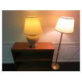 Small Bookshelf and Two Lamps