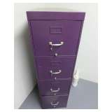 Purple File Cabinet