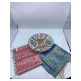 Asian Bowl and Scarves