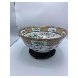 Large Asian Bowl on Stand